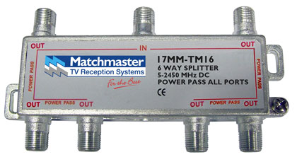 DIGIMATCH 17MM-TM16 POWER DIVIDER SATELLITE 6 WAY