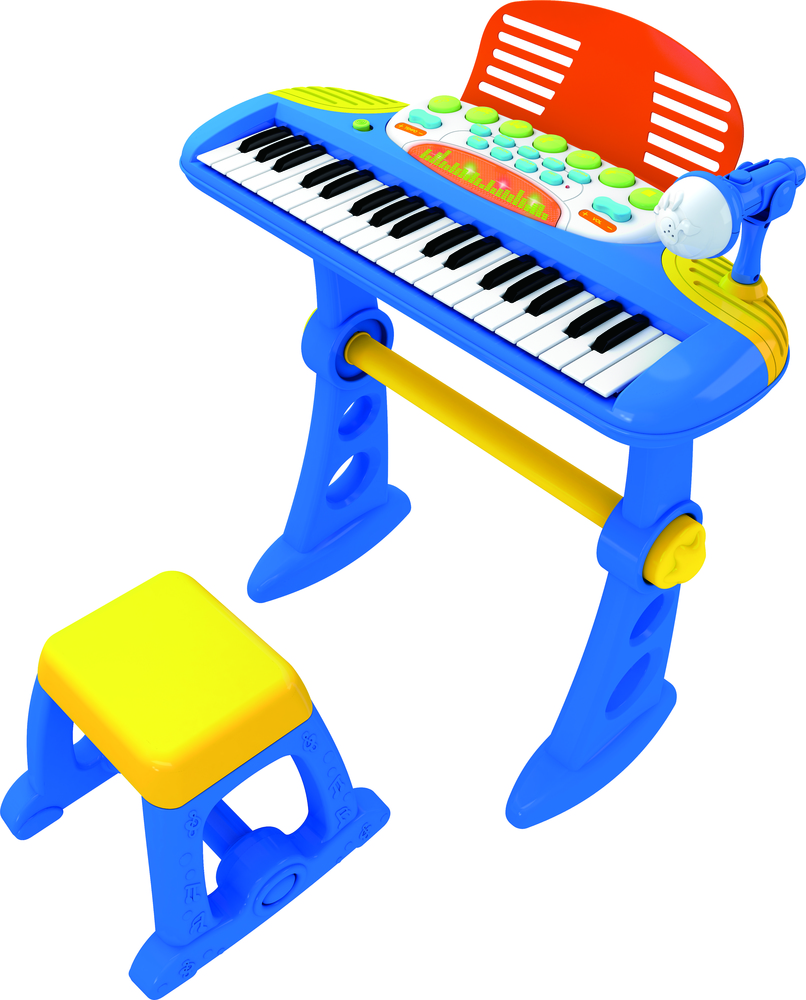 ELECTRONIC MUSICAL KEYBOARD PIANO BLUE FOR KIDS [musica