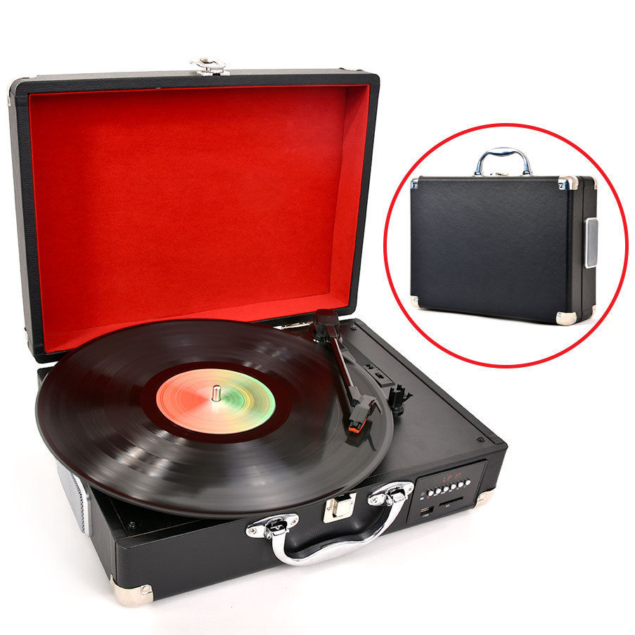 LENOXX TT620 PORTABLE TURNTABLE RECORD PLAYER FM RADIO