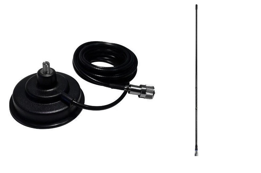 (image for) OPEK MAGNETIC MOUNT BASE+4.5DB UHF RADIO ANTENNA WHIP 570MM KIT