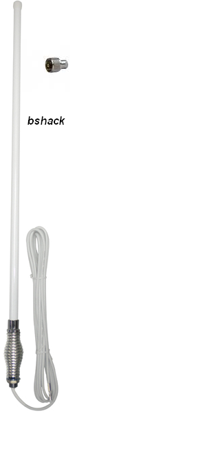 AXIS CH5T 5DB 720MM FIBREGLASS UHF S/S SPRING ANTENNA WHITE