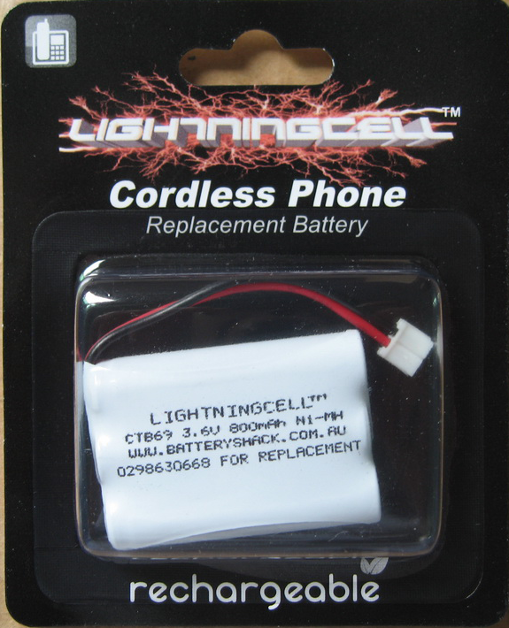 TELSTRA V580A CORDLESS PHONE REPLACEMENT BATTERY