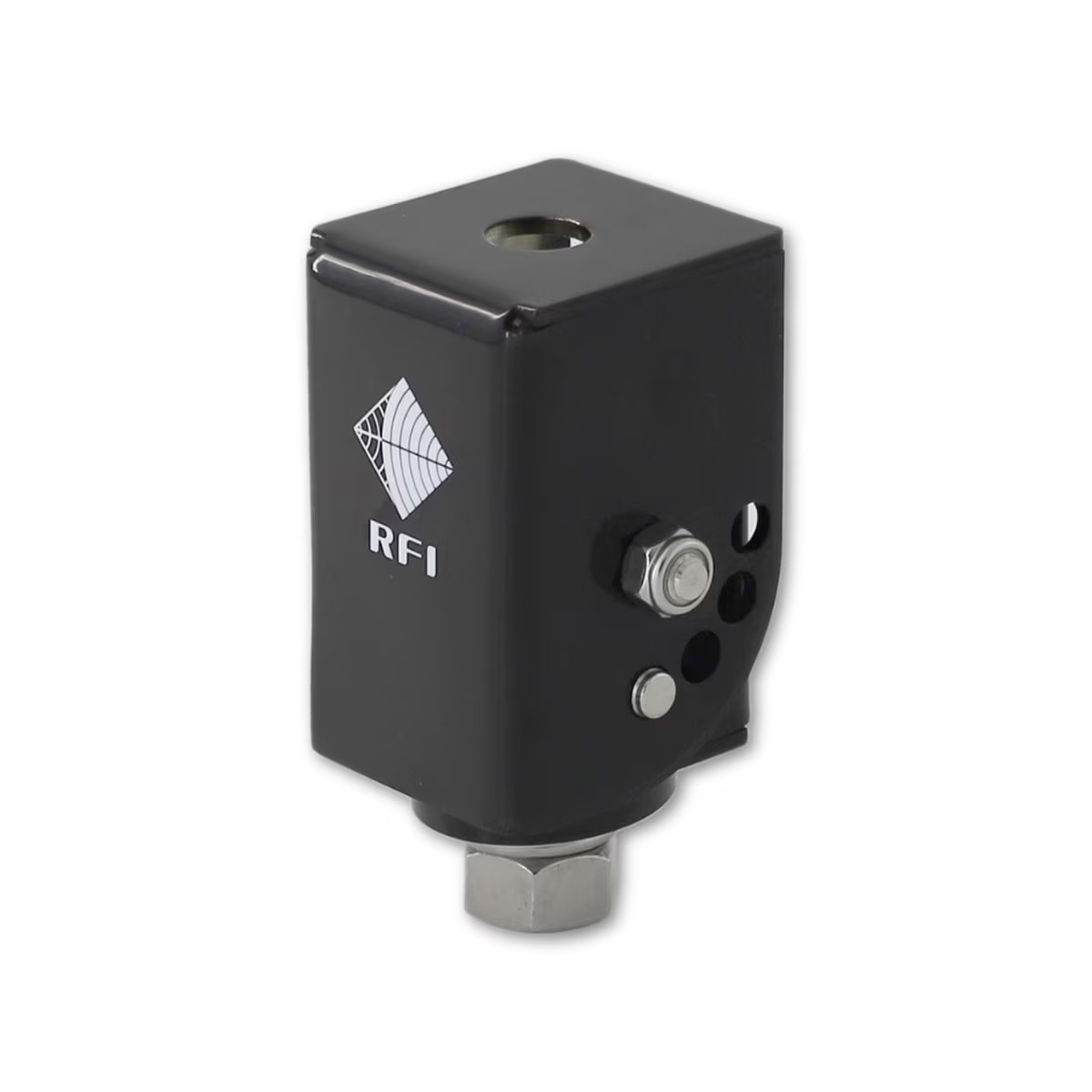 (image for) RFI BLACK FOLDING BRACKET HEAVY DUTY BULL BAR ANTENNA MOUNT