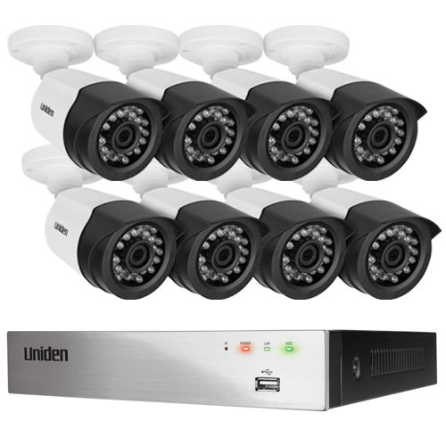 UNIDEN GDVR8T80 8 CHANNEL 1TB 8 x Cameras Security SURV