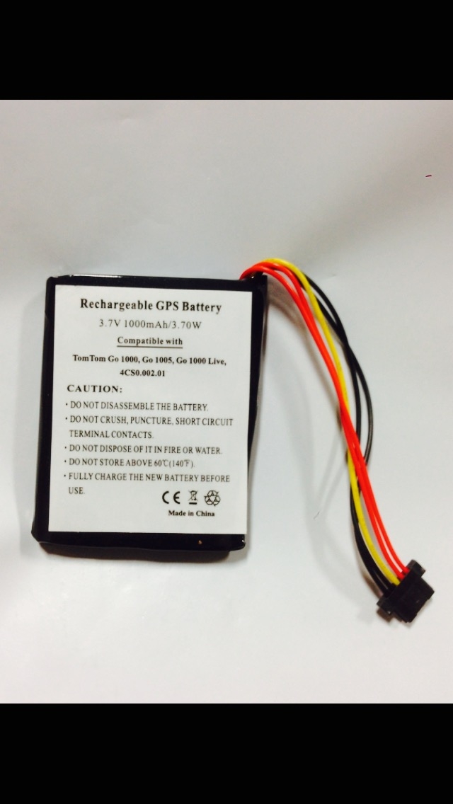 Battery Cell Fit CE TomTom Go 1000 1000 mAh Li-ion