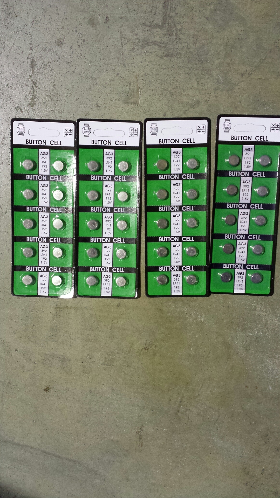 4X10=40 BATTERIES COIN CELL BUTTON BATTERY LR41 AU$24.8