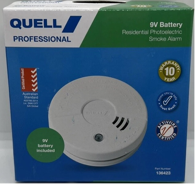 (image for) Smoke Alarm Fire Detector Quell Photoelectric long life Intelli