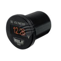 HULK 4X4 OLED HU6645A 5 - 60V DC 29MM DIA AMBER OLED VOLTMETER