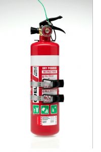 QUELL 1KG FIRE EXTINGUISHER ABE 1A: 10B:E AUTO+RECREATIONAL USE