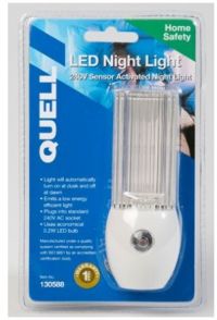Quell LED 240v Night Light Sensor Activated Low energy