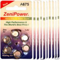 HEARING AID BATTERY A675 SIZE 675 10 PACK - Click Image to Close