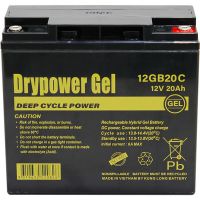 DRYPOWER 12GB20C MOBILITY SCOOTER GEL SEALED LEAD ACID BATTERY