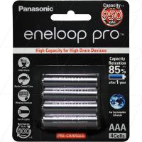 PANASONIC 950MAH 8 PACK ENELOOP RECHARGEABLE AAA BATTERIES