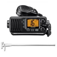 ICOM ICM200 VHF BLACK MARINE RADIO + AXIS MFV3 VHF WHITE 1.2M