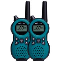 ORICOM PMR795 BLUE HANDHELD UHFCOMPACT RADIO WALKIE TWIN PACK 80
