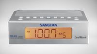 SANGEAN SILVER RCR-5 FM / AM / DIGITAL TUNING CLOCK RADIO