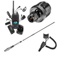 UNIDEN UH850s 5 WATT UHF+AT880 ANT+CAR CHARGER PACK - Click Image to Close