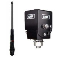 GME AE4704 BLACK UHF 2.1DBI 58CM ANTENNA + MB042 BLACK FOLDDOWN