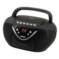 LENOXX CD815 BLACK PORTABLE CD-R CD-RW CASSETE