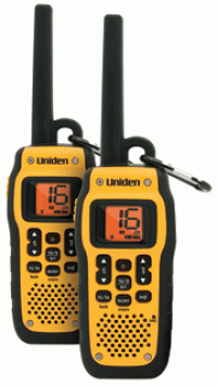 UNIDEN MHS050-2 SUBMERSIBLE VHF MARINE RADIO DOUBLE PACK