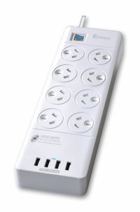 SANSAI PAD-4088H 8 - WAYS SURGE PROTECTED USB POWER BOARD