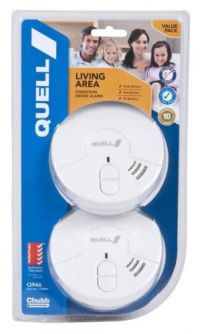 2x Smoke Alarm Fire Detector Chubb/Quell Ionisation Aus Certif