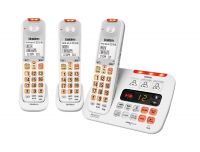 UNIDEN SSE45+2 WHITE 3 HANDSETS SIGHT & SOUND ENHANCED CORDLESS