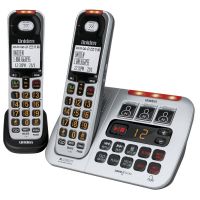 UNIDEN SSE45+1 TWIN HANDSET CORDLESS PHONE SOUND ENHANCED LOUD