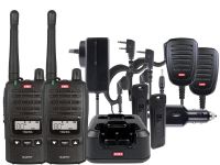 GME TX6155 5W 80CH WPROOF UHF HANDHELD RADIOS TWIN HARD CASE