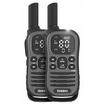 (image for) Uniden UH620-2 Max 2W Twin Pack UHF Radio 80ch Rechargeable batt
