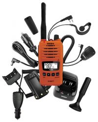 UNIDEN UH850S-ODLX ORANGE DELUXE UHF 5 WATT RADIO HANHELD KIT